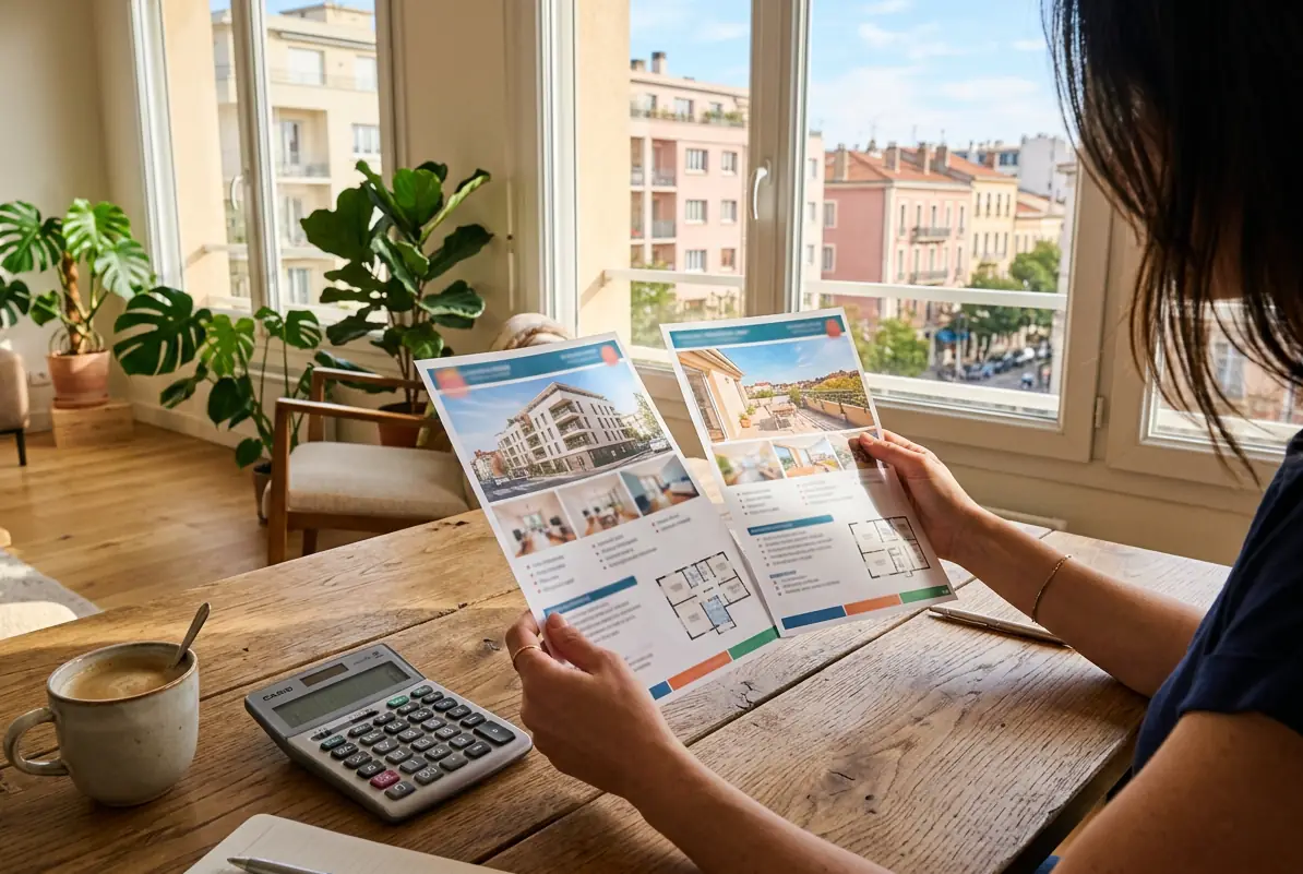 Comparaison de deux fiches de résidences