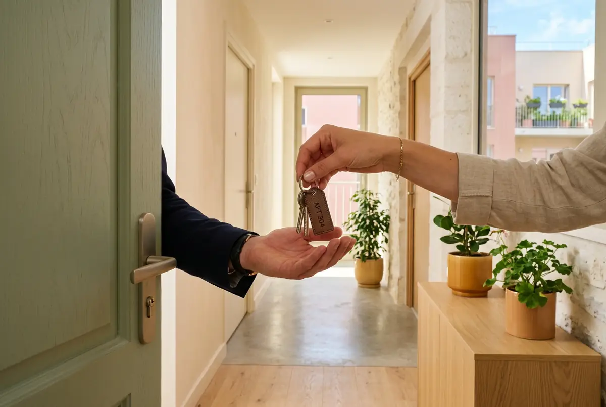 Remise des clés d'un appartement neuf déjà livré